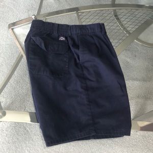 Flyers. Simple blue shorts